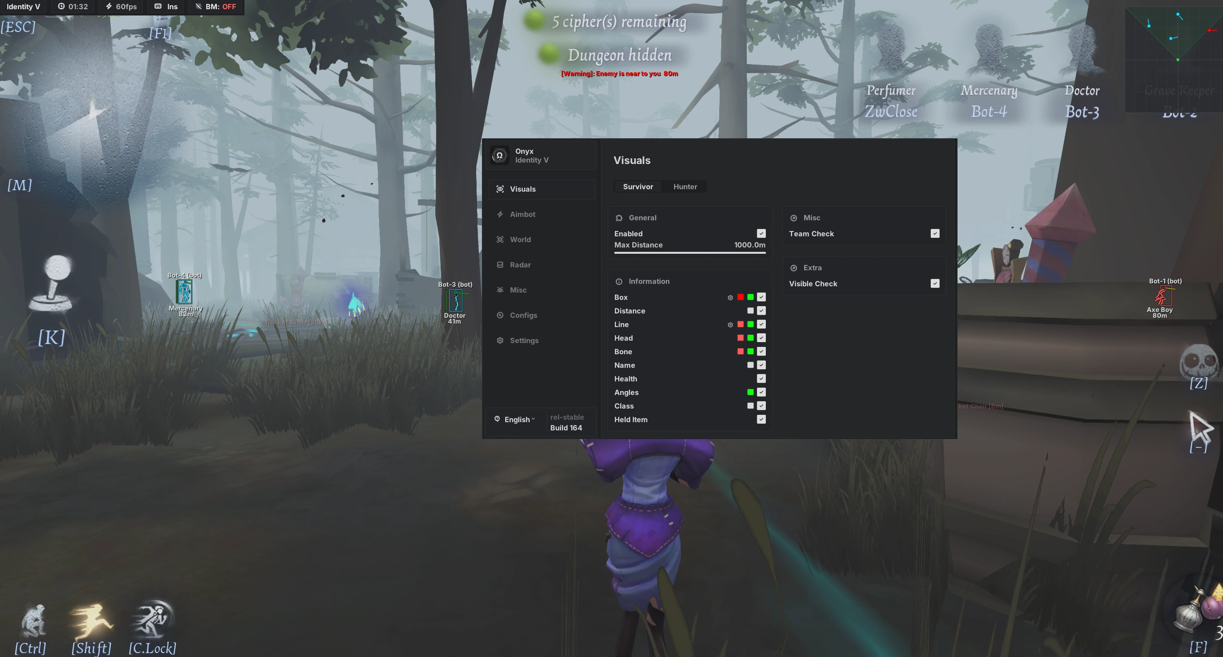 Identity V hacks